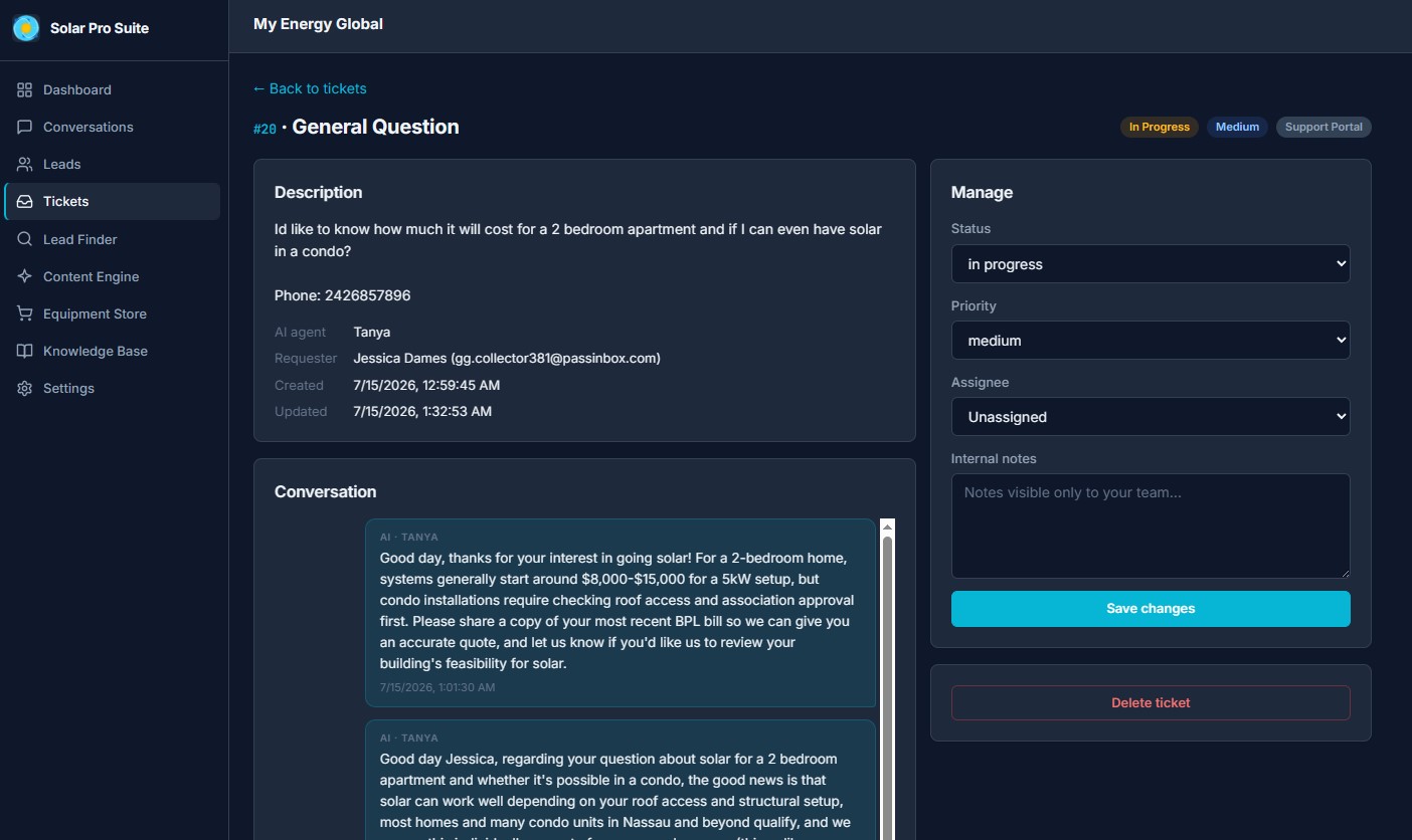 AI Support Agents screenshot